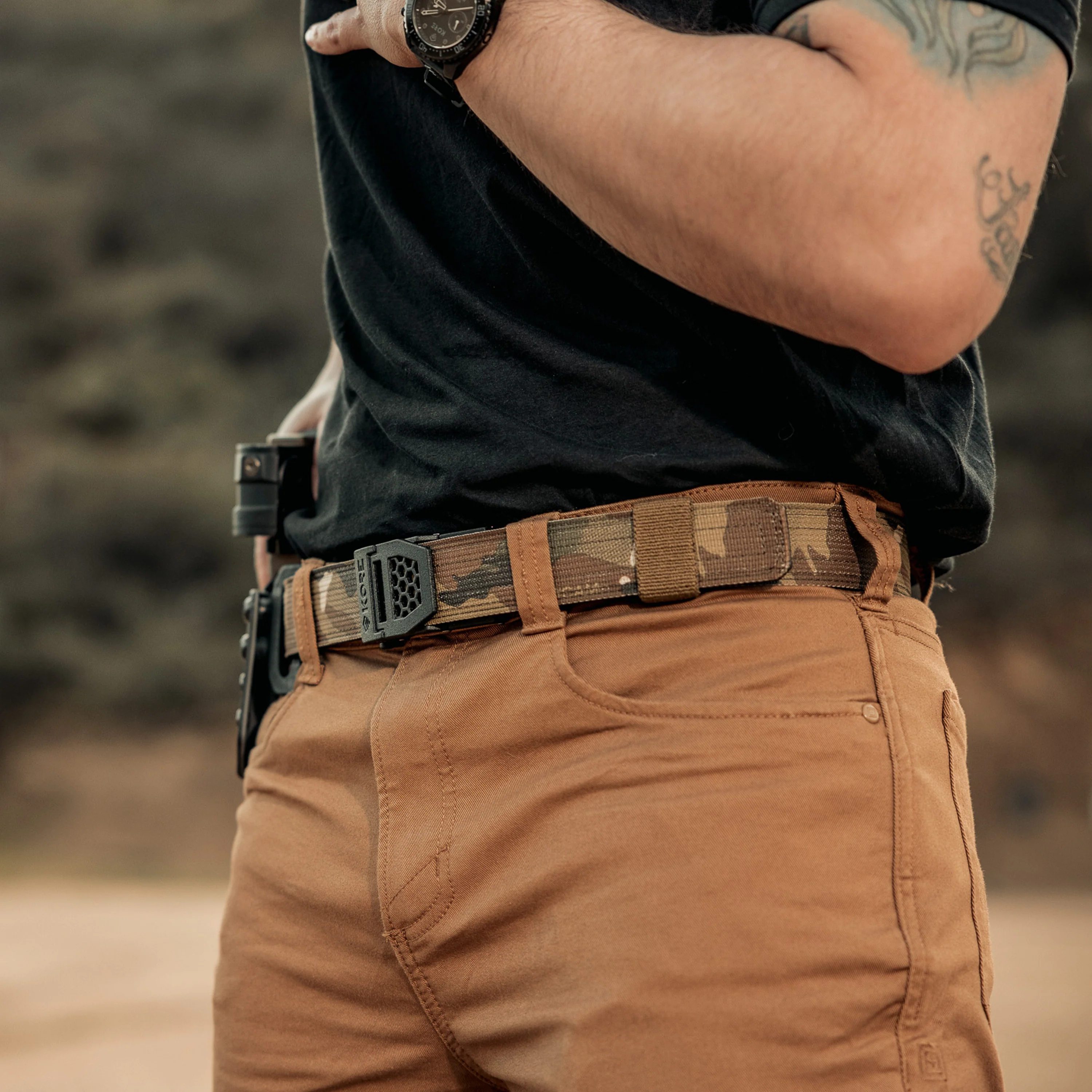 X SERIES BUCKLE | MULTICAM® TACTICAL NYLON GUN BELT 1.5" - Image 6