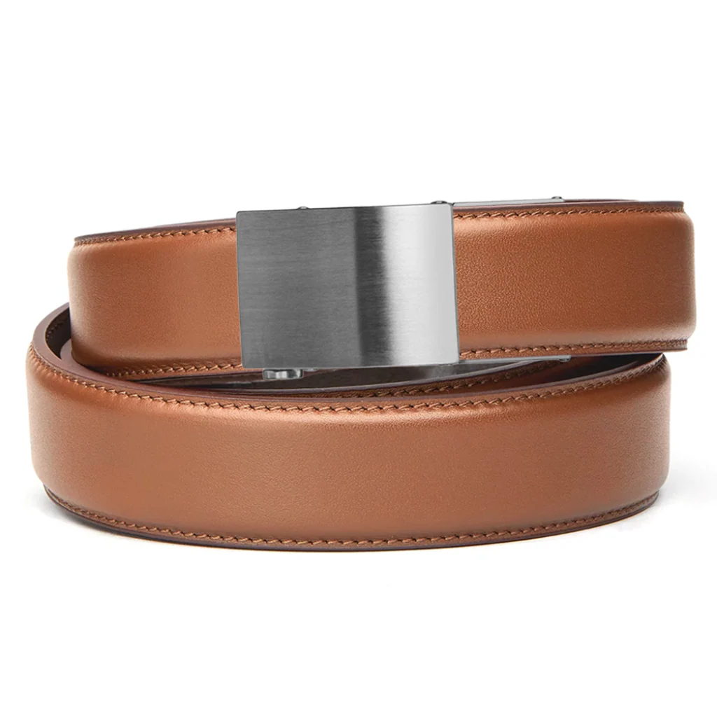 X SERIES BUCKLE  | TAN LEATHER GUN BELT 1.5" - Image 9